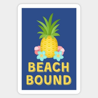 Travel Gifts Beach Bound Vacation Spring Break Pineapple  Gift Magnet